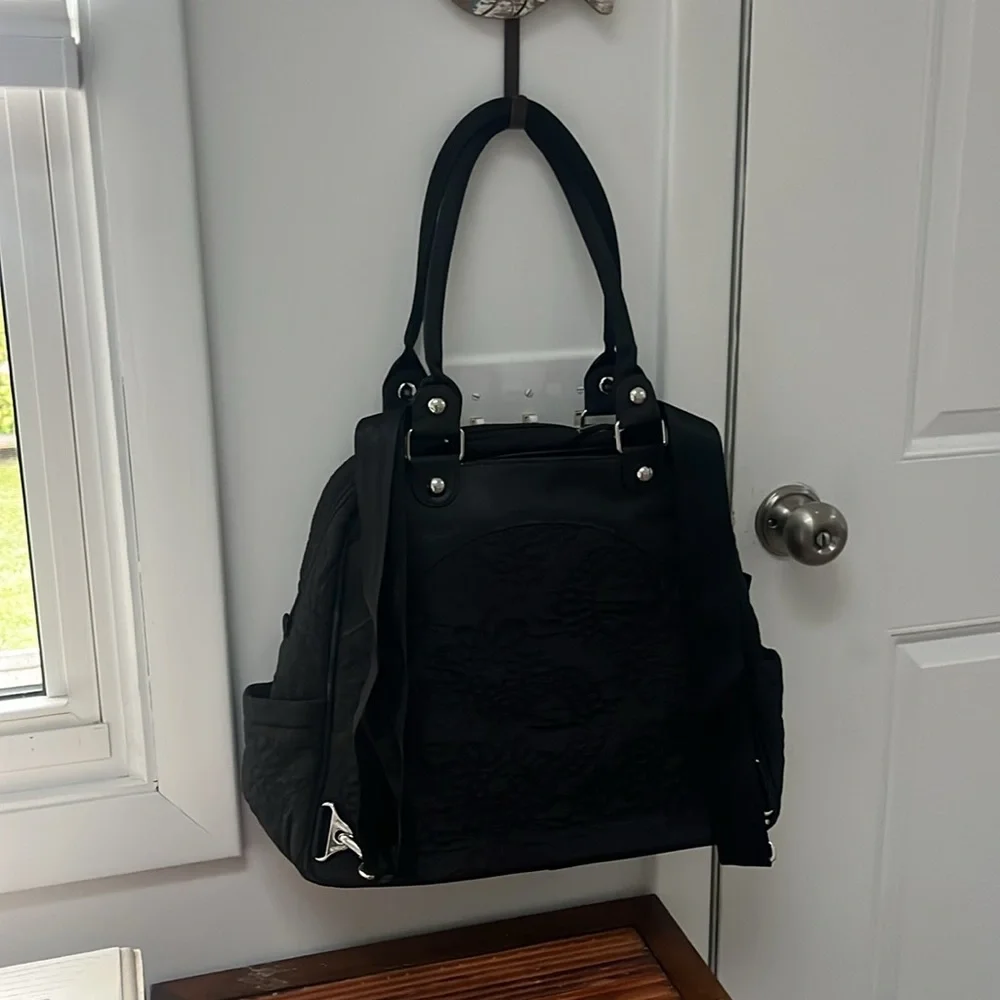 Petunia Pickle Bottom Central Park North Stop Embossed Satchel Diaper Bag,NWT